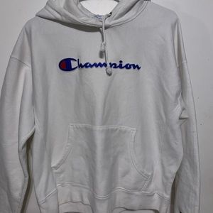 White champion hoodie